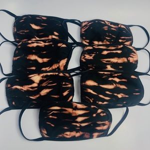 Bleached Cotton Washable Black New Face Mask